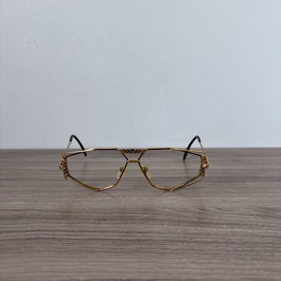 Cazal Sunglasses Model 956 Gold Made In Germany *Vintage* Authentic *FRAME ONLY* - Picture 1 of 10